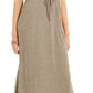 Vestido longo texturizado com amarração na cintura feminino Style &amp; Co, verde, tamanho XX-grande