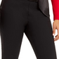 Calça feminina afunilada com detalhe de laço, preta, tamanho 16, da INC International Concepts