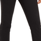 Calça feminina afunilada com detalhe de laço, preta, tamanho 16, da INC International Concepts