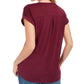 Camiseta feminina gráfica Style &amp; Co, roxa, tamanho extra pequeno