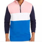 Moletom Club Room Masculino Regular Fit Colorblocked 1/4 Zip Rosa Tamanho Médio
