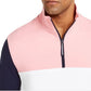Moletom Club Room Masculino Regular Fit Colorblocked 1/4 Zip Rosa Tamanho Médio