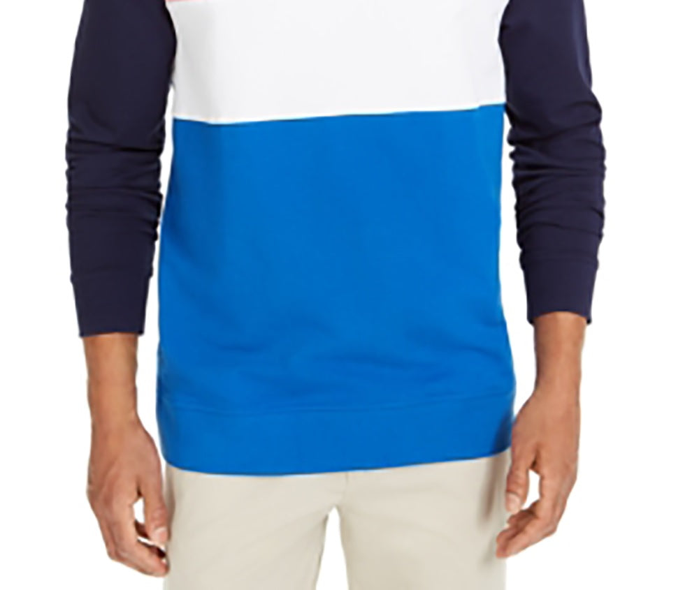 Moletom Club Room Masculino Regular Fit Colorblocked com Zíper 1/4 Rosa Médio Tamanho P