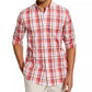 Camisa xadrez masculina Club Room vermelha tamanho pequeno