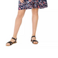 Vestido feminino estilo &amp; co com estampa de ombro vazado e comprimento médio, azul marinho
