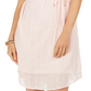 Vestido de algodão texturizado feminino Style &amp; Co, rosa, tamanho X-S