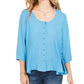 Blusa feminina estilo swing azul tamanho extrapequeno