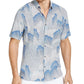 Camisa Alfani Masculina Fallen Geo Print Azul Marinho Tamanho Grande