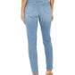 Calça jeans feminina estilo &amp; co, azul, desgastada e curvilínea, tamanho 8