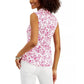 Camisa sem mangas feminina Charter Club com estampa Toile, rosa, tamanho 16