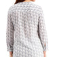 Camisa feminina com estampa de âncora Charter Club, branca, tamanho médio