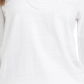 Camiseta feminina bordada de algodão Charter Club, branca, tamanho grande