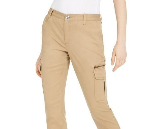 Calça utilitária skinny feminina INC International Concepts, marrom, tamanho 6P