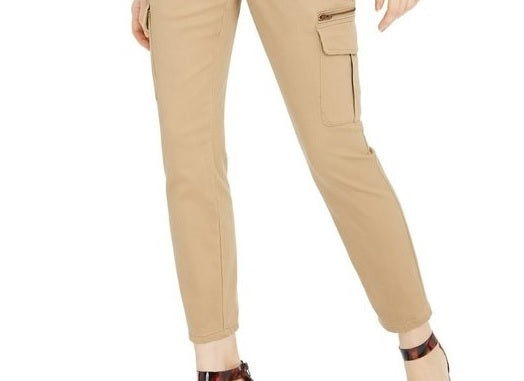 Calça utilitária skinny feminina INC International Concepts, marrom, tamanho 6P