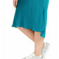 INC International Concepts Saia midi plus size com corte enviesado feminina verde tamanho 0X