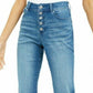 Calça jeans feminina INC International Concepts Curvy com bainha dupla e tornozelo, azul, tamanho 8
