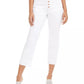 Calça jeans feminina INC International Concepts Curvy com bainha dupla, branca, tamanho 12