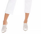 Calça jeans feminina INC International Concepts Curvy com bainha dupla, branca, tamanho 12