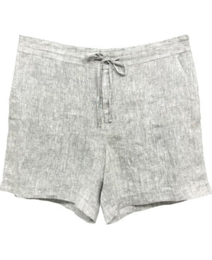 Shorts femininos Charter Club, tamanho grande, cor carvão
