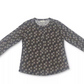 Camisa Henley Estampada Feminina Style &amp; Co Preta Tamanho Médio