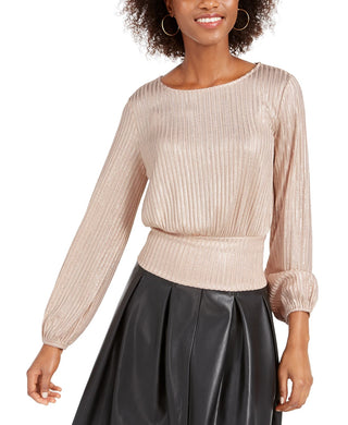 Kit &amp; Sky Top Metálico Canelado Feminino Rosa Escuro Tamanho X-G