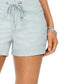Shorts de popeline feminino estilo &amp; co, tamanho médio, azul, tamanho extragrande