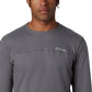 Camiseta Columbia Rugged Ridge Manga Longa Masculina Cinza Escuro Tamanho XG