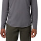 Camiseta Columbia Rugged Ridge Manga Longa Masculina Cinza Escuro Tamanho XG