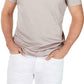 Calça Henley Stretch Soft Touch Masculina Alfani Cinza Tamanho XX-Grande