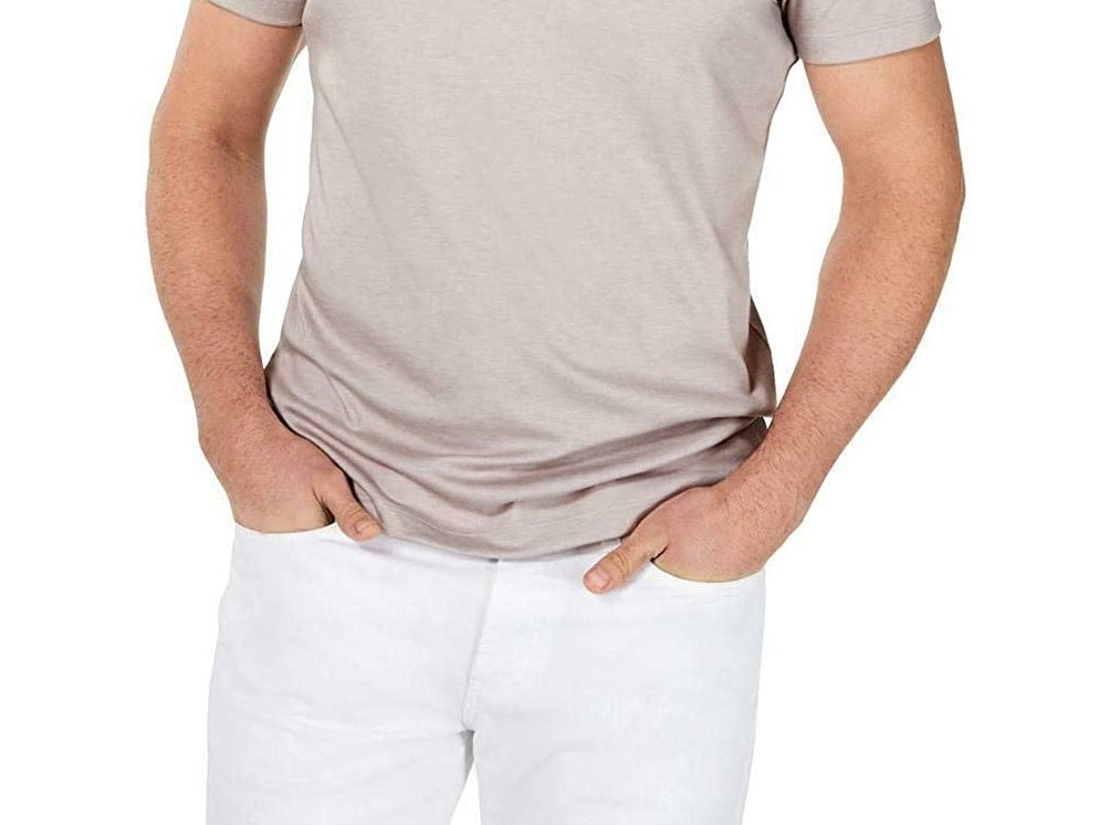 Calça Henley Stretch Soft Touch Masculina Alfani Cinza Tamanho XX-Grande