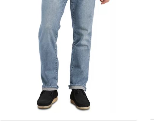 Calça jeans Levi's 541 Athletic Fit All Season Tech rasgada e reparada, azul, tamanho 32x32