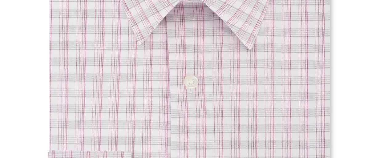 Camisa social xadrez masculina Van Heusen Classic/Regular Fit, sem vincos, com gola flexível e elástica, cinza, tamanho 18X36-37
