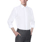 Camisa social masculina DKNY Slim Fit Performance Stretch resistente a rugas e punho francês, branca, tamanho 15,5 x 34 x 35