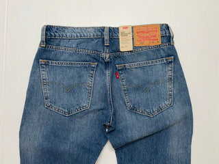 Levi's Men's 502 Tapered Fit Ripped With Camo Print Repair Jeans Medium Blue Size 34X32