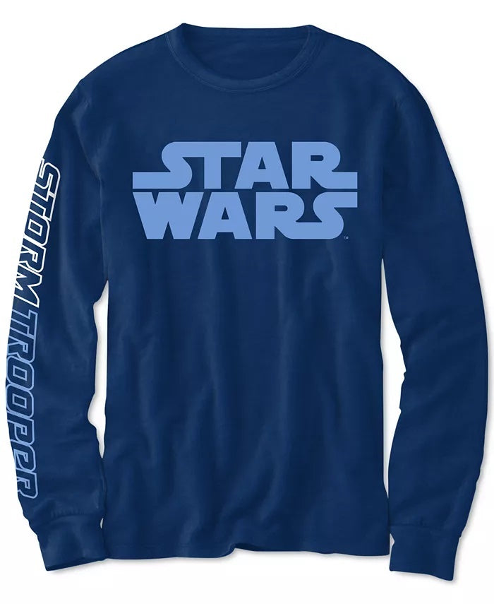 Camiseta infantil Star Wars Stormtrooper 77 Grid para meninos, azul marinho, tamanho 4