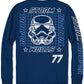 Camiseta infantil Star Wars Stormtrooper 77 Grid para meninos, azul marinho, tamanho 4