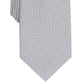 Gravata Perry Ellis Starlite Neat Masculina Prata Tamanho Regular