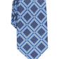 Gravata Perry Ellis Hendry Grid Masculina Azul Marinho Tamanho Regular