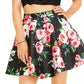 Top de renda e saia com estampa floral City Studios Juniors, tamanho 1, rosa médio