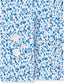 Camisa social masculina Kenneth Cole Reaction All Day Flex Slim-Fit Performance Stretch estampada azul tamanho 16x34-35