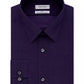 Camisa social masculina Calvin Klein Steel Slim Fit, sem passar roupa, com gola espinha de peixe, roxa, tamanho 16x34-35