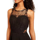 Vestido Illusion Sweetheart Fit &amp; Flare da City Studios Juniors, preto, tamanho 5
