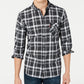 Camisa xadrez Reese masculina Levi's cinza escuro tamanho X-G