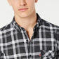 Camisa xadrez Reese masculina Levi's cinza escuro tamanho X-G
