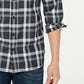 Camisa xadrez Reese masculina Levi's cinza escuro tamanho X-G