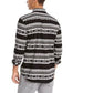 Camisa Levi's Norte Regular Fit Geo Stripe Masculina Cinza Tamanho P