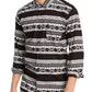 Camisa Levi's Norte Regular Fit Geo Stripe Masculina Cinza Tamanho P
