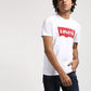 Camiseta Levi's Masculina com Estampa de Logotipo Batwing, Branca, Tamanho Extra Grande