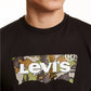 Camiseta Levi's Masculina Manga Longa Camuflada com Logotipo Preto Tamanho Médio