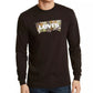 Camiseta Levi's Masculina Manga Longa Camuflada com Logotipo Preto Tamanho Médio